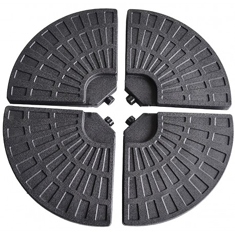34383-251480 Πλαστικές Βάσεις Νερού 50 x 50 , 4 Τεμάχια x 12Lt Γιά Γωνιακές Ομπρέλες