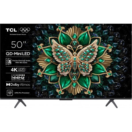 TCL Smart Τηλεόραση 50" 4K UHD Mini LED 50C6K HDR (2025) F