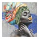 296-000047 Πίνακας σε καμβά Africana Inart 100x3x100εκ