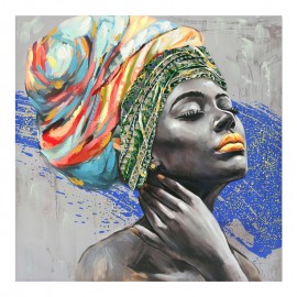 296-000047 Πίνακας σε καμβά Africana Inart 100x3x100εκ
