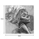296-000047 Πίνακας σε καμβά Africana Inart 100x3x100εκ