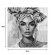 296-000058 Πίνακας σε καμβά Turban Ι Inart 80x3x80εκ