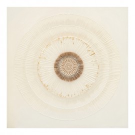 296-000087 Πίνακας σε καμβά Circled Inart 80x3x80εκ