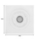 296-000087 Πίνακας σε καμβά Circled Inart 80x3x80εκ
