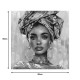 296-000057 Πίνακας σε καμβά Turban Inart 80x3x80εκ