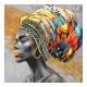 296-000048 Πίνακας σε καμβά Africana I Inart 100x3x100εκ