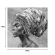 296-000048 Πίνακας σε καμβά Africana I Inart 100x3x100εκ