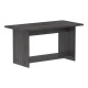 248-000026 Τραπέζι Kumba pakoworld σε ανθρακί-wenge απόχρωση 80x40x42εκ