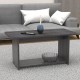 248-000026 Τραπέζι Kumba pakoworld σε ανθρακί-wenge απόχρωση 80x40x42εκ