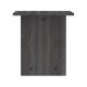 248-000026 Τραπέζι Kumba pakoworld σε ανθρακί-wenge απόχρωση 80x40x42εκ