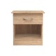 248-000027 Κομοδίνο Kona pakoworld σε oak απόχρωση 40x34x42εκ