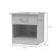 248-000027 Κομοδίνο Kona pakoworld σε oak απόχρωση 40x34x42εκ