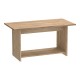 248-000025 Τραπέζι Kumba pakoworld σε oak απόχρωση 80x40x42εκ