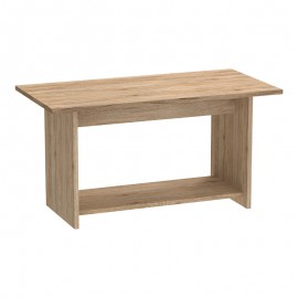248-000025 Τραπέζι Kumba pakoworld σε oak απόχρωση 80x40x42εκ