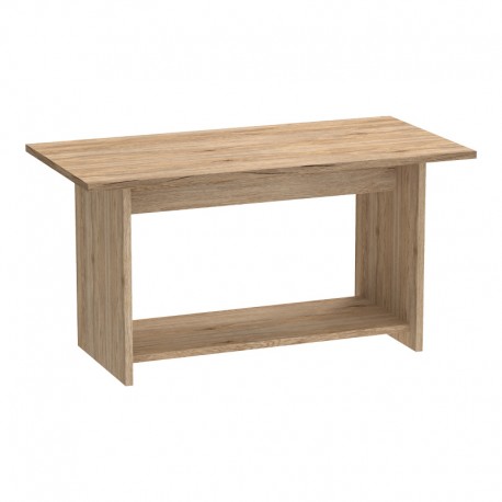248-000025 Τραπέζι Kumba pakoworld σε oak απόχρωση 80x40x42εκ