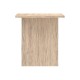 248-000025 Τραπέζι Kumba pakoworld σε oak απόχρωση 80x40x42εκ