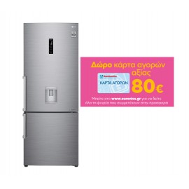 LG GBF567PZCMB ΨΥΓΕΙΟΚΑΤΑΨΥΚΤΗΣ NOFROST 461LT INOX Υ185xΠ70.5xΒ74εκ E