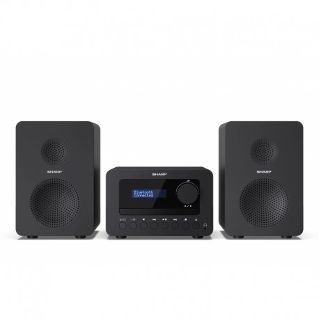 Sharp  XL-B520D(BK) Ηχοσύστημα 2.0 Tokyo 40W με CD / Digital Media Player και Bluetooth Μαύρο