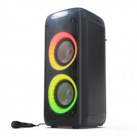 Sharp Σύστημα Karaoke με Ενσύρματo Μικρόφωνo PS-949 Party Speaker σε Μαύρο Χρώμα