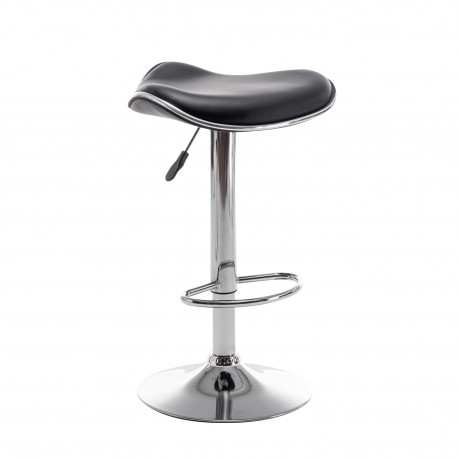 14240072 Σκαμπό Bar ArteLibre MOD Πτυσσόμενο Μαύρο PU/Μέταλλο 44.5x43x65.5-83.5cm Μαύρο