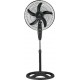 Newest FS-4525B Ανεμιστήρας Ορθοστάτης 65W Διαμέτρου 45cm Μαύρος