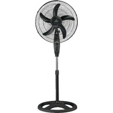 Newest FS-4525B Ανεμιστήρας Ορθοστάτης 65W Διαμέτρου 45cm Μαύρος
