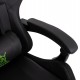 ΠΟΛΥΘΡΟΝΑ GAMING DARREN HM1203.03 ΜΑΥΡΟ-ΠΡΑΣΙΝΟ PVC & NYLON 58.5x100x120Υεκ.