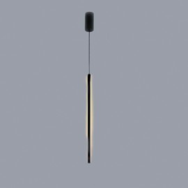 6023-Black InLight Κρεμαστό φωτιστικό LED 7W 3000K από μαύρο μέταλλο και ακρυλικό D:60cm (6023-Black)