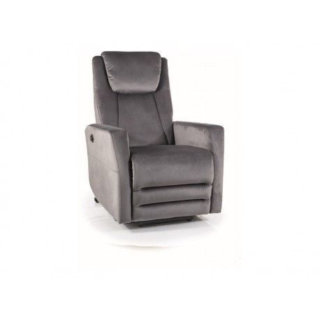80-2595 FOTEL ROZKŁADANY ADONIS (FUNKCJA PIONIZACJI) VELVET SZARY BLUVEL 14