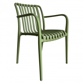 15300049 Πολυθρόνα Κήπου ArteLibre TAHITI Πράσινο PP 58x56x81cm Πράσινο