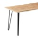 200-001078 Τραπεζαρία Ditta-Izzac pakoworld μόκα- sonoma140x80x76εκ