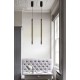 6023-Black InLight Κρεμαστό φωτιστικό LED 7W 3000K από μαύρο μέταλλο και ακρυλικό D:60cm (6023-Black)