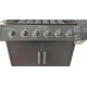 KASANOVA  KS14018 Ψησταριά Υγραερίου Σχάρας 70x35.5εκ. με 6 Εστίες 15kW και Πλαϊνό Μάτι