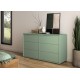 0201.GM92 Rivoli συρταριέρα με 6 συρτάρια 146x45x80εκ. Argile Vert Argile Vert  146x45εκ. ( Ύψος 80εκ. )