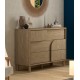 0201.GM12 Galys συρταριέρα με 3 συρτάρια 116x47x92εκ. Rookwood Oak  Rookwood Oak  116x47εκ. Ύψος : 92εκ.