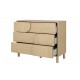 0201.GM12 Galys συρταριέρα με 3 συρτάρια 116x47x92εκ. Rookwood Oak  Rookwood Oak  116x47εκ. Ύψος : 92εκ.