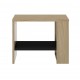 0191.GM55 Nael κομοδίνο 44x36x35εκ. Rookwood Oak / Μαύρο  Rookwood Oak / Μαύρο  44x36εκ. Ύψος : 35εκ.
