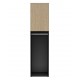 0181.GM21 Nael ντουλάπα με 1 πόρτα 100x60x200εκ.  Rookwood Oak  Rookwood Oak / Μαύρο  100x60εκ. Ύψος : 200εκ.