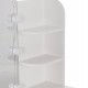 ΤΟΥΑΛΕΤΑ ΜΕ ΦΩΤΙΣΜΟ LED-ΡΑΦΙΑ-ΣΥΡΤΑΡΙΑ LAURYN HM2502.03 ΛΕΥΚΟ 108x40x140Υεκ