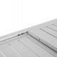 ΣΕΤ ΤΡΑΠΕΖΑΡΙΑΣ ΕΞ.ΧΩΡΟΥ KRUM HM21131.04 ΤΡΑΠΕΖΙ ΜΕ 6 ΠΟΛΥΘΡΟΝΕΣ--ΛΕΥΚΟ ΑΛΟΥΜΙΝΙΟ