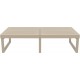 20-0432 MYKONOS ΤΡΑΠΕΖΙ TAUPE 130X65X33εκ. ΠΟΛ/ΝΙΟΥ