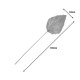343-000115 Διακοσμητικό φύλλο Walsy Inart palm leaf σε φυσική απόχρωση Υ135 εκ