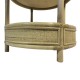 343-000093 Βοηθητικό τραπέζι Moody pakoworld pe rattan σε φυσική απόχρωση Φ55x51εκ