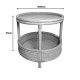 343-000093 Βοηθητικό τραπέζι Moody pakoworld pe rattan σε φυσική απόχρωση Φ55x51εκ
