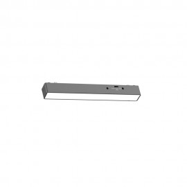 TMU0040-Black Inlight Γραμμικό φωτιστικό LED 7W 3CCT για Ultra Thin ράγα σε μαύρη απόχρωση D:23X2,6X2,4cm (TMU0040-Black)