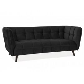 80-1600 ΚΑΝΑΠΕ CASTELLO 3 VELVET BLACK BLUVEL 19 / WENGE DIOMMI CASTELLO3V19