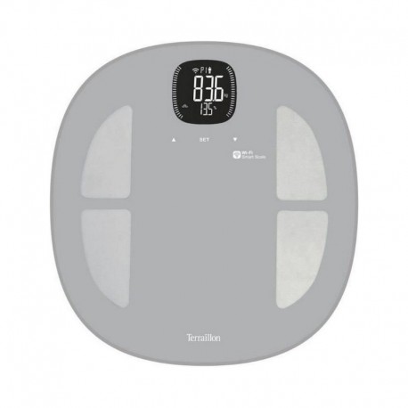 100212-0081 Terraillon GR14710 Smart ασημί ζυγαριά μπάνιου Master Fit με λιπομετρητή και WiFi