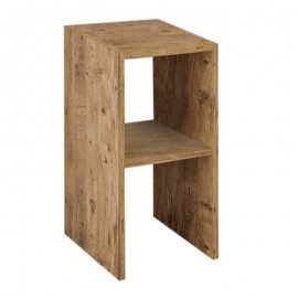 321-000116 Κομοδίνο Deseo pakoworld σε oak απόχρωση  30x30x60εκ