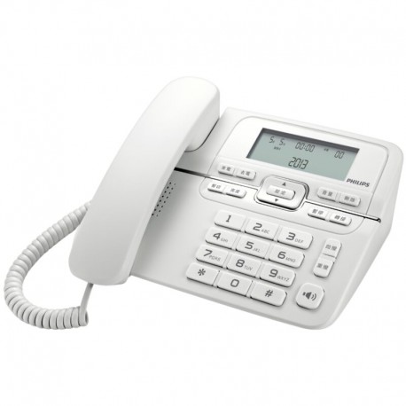 115087-0026 Philips M20W/GRS Λευκό Ενσύρματο τηλέφωνο με μεγάλα πλήκτρα και οθόνη LCD