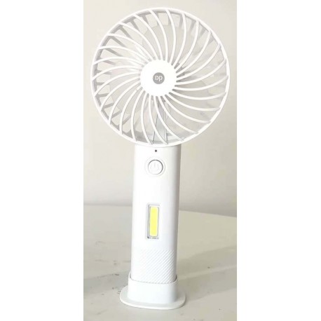 MISTRAL PLUS DP-7634 Επαναφορτιζόμενο Ανεμιστηράκι Χειρός  Λευκό 2w